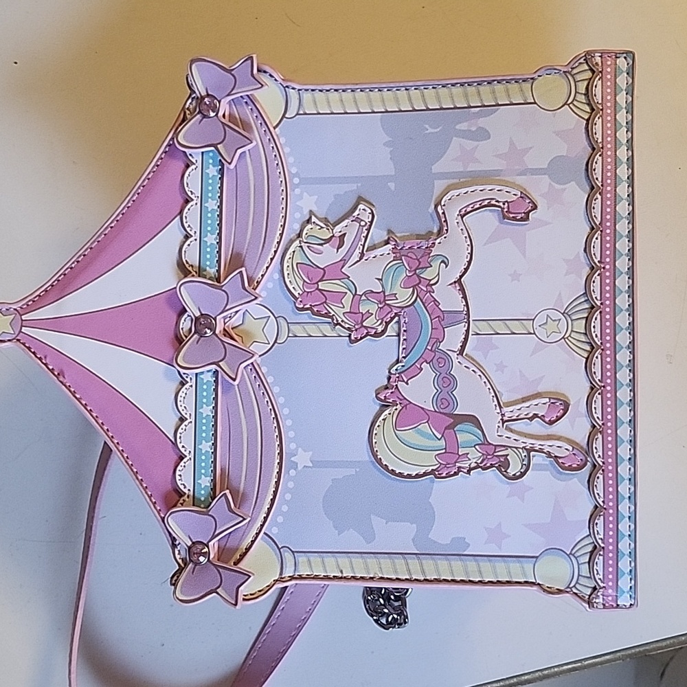 Sugar Thrillz Pink and Purple Carousel Bag